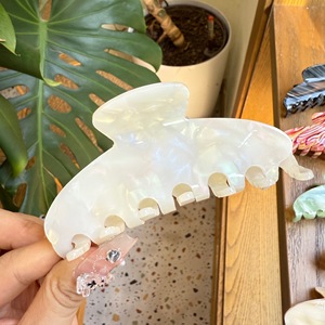 Molletta per capelli in acetato di fascia alta con forcine per capelli stile semplice per ragazze accessori per capelli da festa realizzati con materiale per PC - Product Image 6