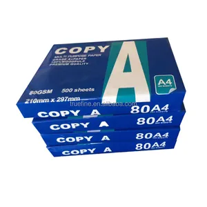 2021 Factory Price 100% wood Pulp 500 Sheets ream bond paper 70g A4 Copy Paper for office printing