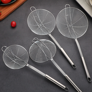 Kitchen Stainless Steel Frying Spider Strainer Large Oil Colander Ladle Scoop Fryer Slotted Big Spoon Skimmer <strong>Cooking</strong> <strong>Sieve</strong> - Product Image 2