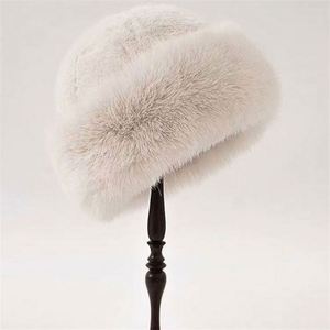 Gorro de Invierno para Mujer, Nuevo, Grueso, Cálido, de Imitación de Piel, Versátil, de Felpa, con Textura Alta - Product Image 1