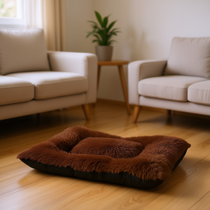 Juego de Cama para Mascotas Casahorra Chocolate 4 Tamaños Base Antideslizante para Perros y Gatos - Product Image 3