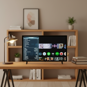 ทีวี Google Smart <span class=keywords><strong>TV</strong></span> ขนาด <span class=keywords><strong>32</strong></span> <span class=keywords><strong>นิ้ว</strong></span> LED <span class=keywords><strong>จอ</strong></span>แบน HD 1080 ตัวเครื่องสีน้ำเงิน/เขียว อัตรารีเฟรช 60Hz สำหรับบ้านและโรงแรม รุ่นล่าสุด - Product Image 2