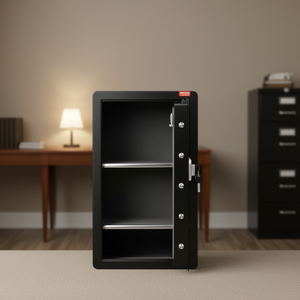 Caja fuerte biométrica Vevor de una sola puerta, 4.0 pies cúbicos, con cerradura de llave y acceso por huella dactilar para almacenamiento de efectivo y oro. - Product Image 2