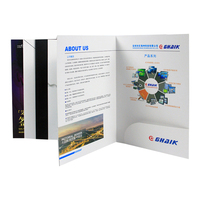 Dossiers personnalisés avec logo pour entreprise, présentation de produits, dossiers A4 A5, profil d'entreprise, papier 350 g/m², dossiers personnalisés avec logo