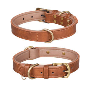 <span class=keywords><strong>Collar</strong></span> de cuero ajustable para perro con logotipo personalizado de fabricante al por mayor - Product Image 6