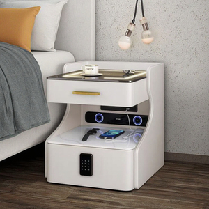 <strong>Smart</strong> <strong>Bedside</strong> <strong>Table</strong> with Wireless Charging Multi-functional Hotel Bedroom <strong>Bedside</strong> <strong>Table</strong> - Product Image 6