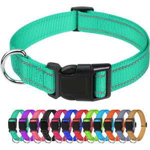 Venta al por mayor de lujo de entrenamiento de neopreno mascota perro de nailon <span class=keywords><strong>collar</strong></span> reflectante cómodo acolchado - Product Image 2