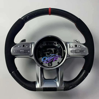 Volant en cuir perforé pour Mercedes-Benz GLA 250 GLB 200 GLC 300 GLE 250d GL 550 G 63 AMG Volant en fibre de carbone