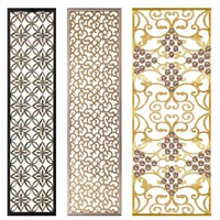 Séparateurs de pièces de style moderne Séparateur d'écran en métal à motif de fleurs Séparateur d'écran de balcon pour hall d'hôtel