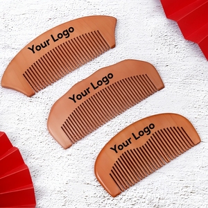 Oferta Caliente: Peine <span class=keywords><strong>de</strong></span> Madera <span class=keywords><strong>de</strong></span> Durazno Natural Grabado, Cepillo para el <span class=keywords><strong>Cabello</strong></span>, Peine Antiestático para Barba, Herramienta y Accesorio para el <span class=keywords><strong>Cabello</strong></span> - Product Image 4