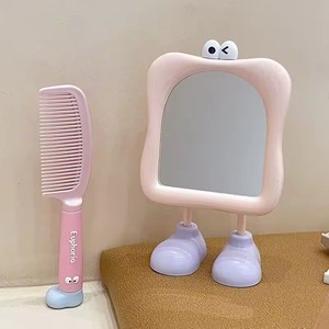 Miroir de maquillage à grands yeux mignons, miroir de bureau pour étudiants, miroir de beauté créatif pour la décoration de la maison et du bureau - Product Image 4