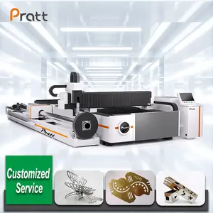 Pratt mesin pemotong Cnc serat Laser, mesin pemotong Cnc serat Laser presisi tinggi dan mesin pemotong terintegrasi tabung