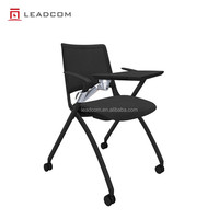 Chaise de bureau ergonomique moderne LEADCOM AuraFlex G-FAF, réglable en hauteur, mobile, empilable et pliable
