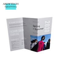 Flyers découpés sur mesure |   Flyers pliables uniques, impression numérique sur film enduit fantaisie/kraft, plastification, emballage, menu, coupon