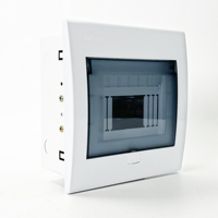 Boîtier de distribution électrique DMT 6 voies IP30 à installation encastrée, en plastique ABS et plaque d'acier galvanisé, 200A 220V