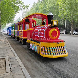 รถไฟฟ้าขนาดเล็กแบบไร้ราง ใช้พลังงานแบตเตอรี่ สำหรับเด็ก ขายดี เหมาะสำหรับสวนสนุกและห้างสรรพสินค้า - Product Image 6