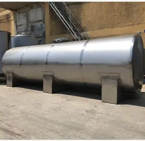 Réservoir horizontal de mélange de stockage de lait d'eau de transport de stockage d'équipement de stockage chimique isolé d'acier inoxydable