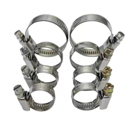 Collier de serrage à vis sans fin de qualité industrielle en acier inoxydable 304, plage de serrage réglable de 20 à 100 mm pour le fixation de conduites d'eau