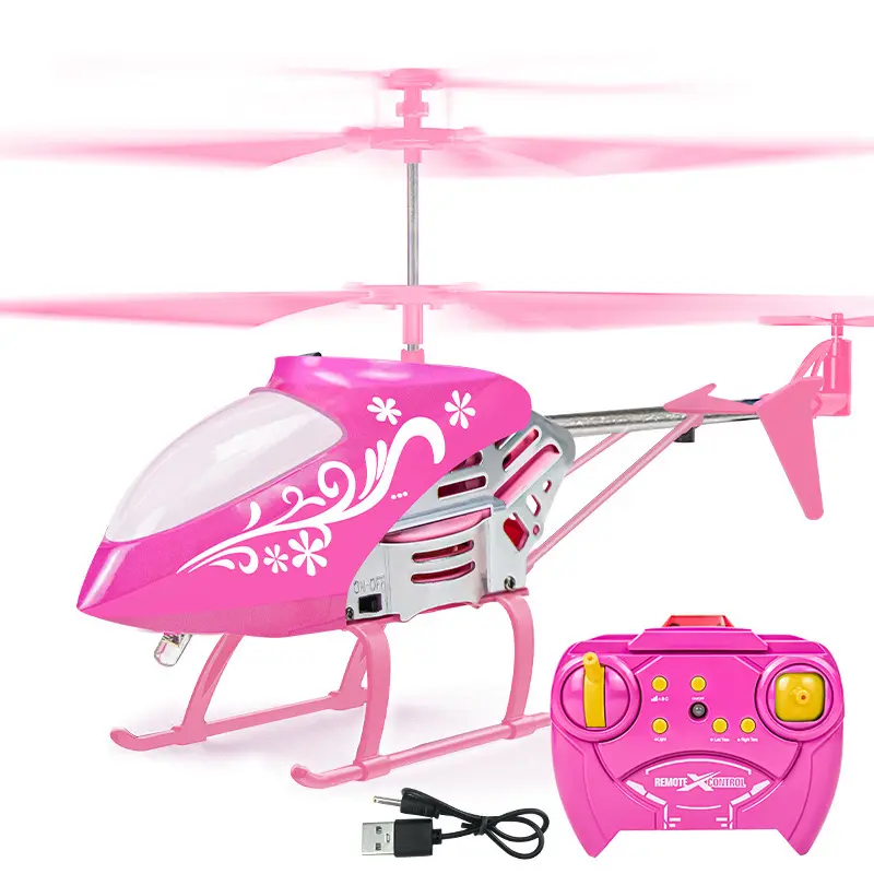 Helicóptero de Control Remoto para Niños Adultos 2,4 GHz Mini RC Helicóptero Juguetes 3,5 Canales con Luces LED Rc Juguetes Voladores para Niños
