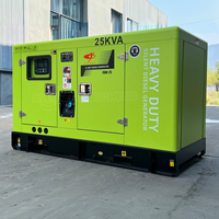 Grupo Electrógeno Diésel Silencioso Refrigerado por Agua de 15/20/25/30/35kW, 50/60/80/100kW Opcional, Trifásico, 50/60Hz, Generación de Energía de Reserva