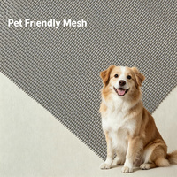 Moustiquaire en polyester commerciale pour fenêtre, résistante aux griffures des animaux domestiques, anti-chat, pour terrasse