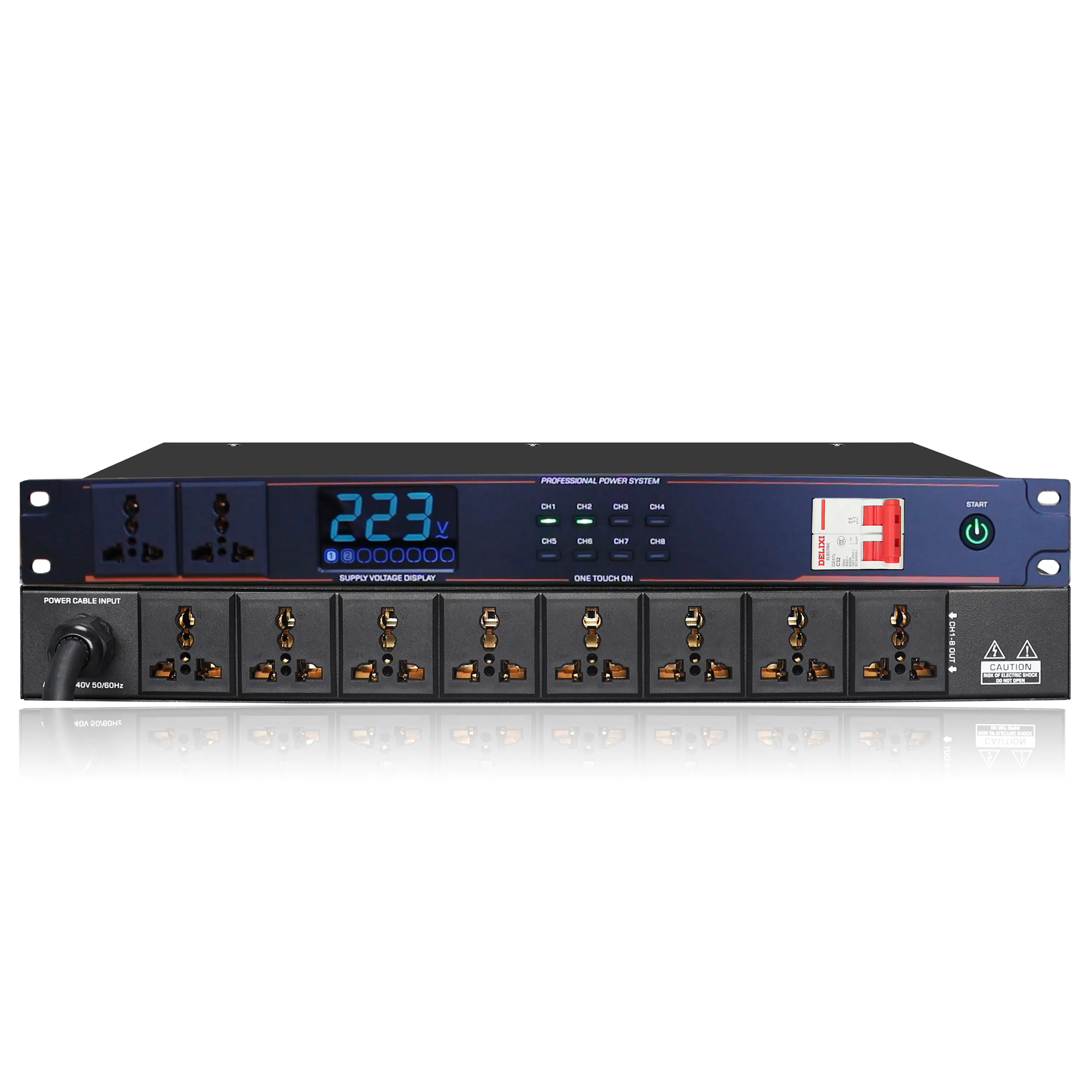 Amplificador de potencia digital de sonido profesional multifuncional de 600W * 4 Power Amp 1U Clase D para ventas al por mayor