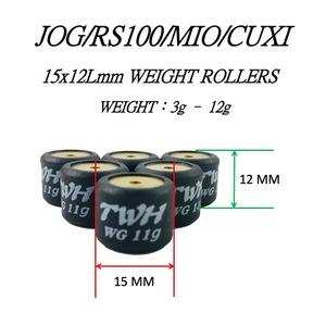 Rodillos Variadores de Peso 15x12 para Scooter TWH JOG MIO RS100 para YAMAHA - Product Image 6