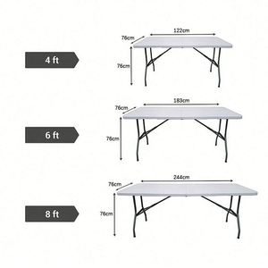 Manteles Rectangulares de Poliéster Elástico Antiarrugas con Impresión por Transferencia Térmica de 6 pies para Fiestas, Ferias Comerciales, Banquetes y Bodas - Product Image 4