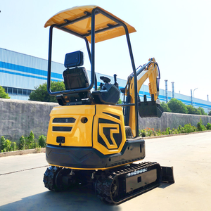 送料無料 CE EPA認証 ミニショベル 1.2トン 油圧クローラー 小型掘削機 造園用ゴムクローラ マイクロショベル キャビン付き - Product Image 2