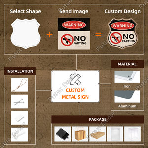 Anpassbare Retro Zinn Plakette Metallplatte leere Wandbehang Zeichen für personal isierte UV-Druck mit Logo-Thema gemalt - Product Image 3