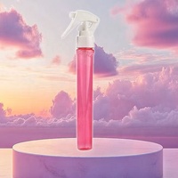 Mini flacon de parfum transparent coloré 40 ml, portable, avec fermeture à clip, en plastique, pour désinfectant capillaire, flacon pulvérisateur rechargeable