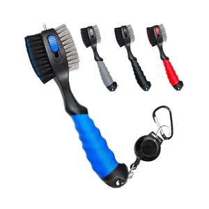 CS Lot de 2 brosses de nettoyage de clubs de golf magnétiques rétractables de 60 cm avec <span class=keywords><strong>mousqueton</strong></span>, tête surdimensionnée et poignée confortable pour balles et chaussures - Product Image 6