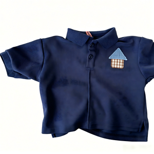 เสื้อยืดแขนสั้น OEM สำหรับเด็กผู้ชายและเด็กผู้หญิง สไตล์ลำลอง เสื้อโปโลเด็ก ลายการ์ตูน แบบ unisex - Product Image 1