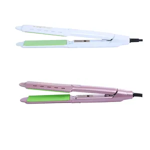 Cheap price Custom logo hair straightener and curler 2 in 1 professional flat iron for home salon