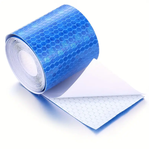 EONBON <span class=keywords><strong>Bande</strong></span> <span class=keywords><strong>réfléchissante</strong></span> haute visibilité Autocollants de sécurité auto-adhésifs imperméables Ruban PVC réfléchissant pour remorques extérieures - Product Image 4