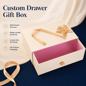 Boîte cadeau personnalisée en papier kraft gaufré, écologique et recyclable, pour emballages de cosmétiques et de cadeaux haut de gamme - Product Image 3
