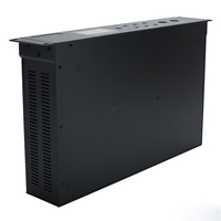 Boîtier personnalisé 2U pour montage en rack, en alliage d'aluminium/acier galvanisé, IP54, amplificateur de puissance, OEM, certifié ISO9001