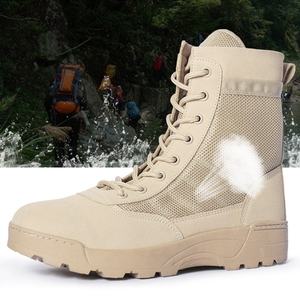 Bottes de sécurité pour hommes, bottes tactiques de sécurité, bottes noires de chasse, randonnée, imperméables, respirantes, pour moto, en plein air - Product Image 3