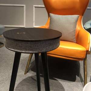 Meilleur prix Meubles Maison Table Basse <span class=keywords><strong>Ronde</strong></span> pour Salon Charge Sans Fil Haut-parleurs Bluetooth Fort - Product Image 3