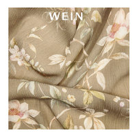 WI-B05 Fabrik preis Chiffon bedruckter Stoff Benutzer definiertes Muster Mode Frau Blumen Hochzeits kleid Stoff Bedruckter Crinkle Stoff