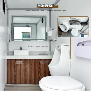JINLIJING - Remolque de Baños Portátiles al por Mayor de Fábrica China, <span class=keywords><strong>WC</strong></span> Exterior de 2 o 3 Cabinas, Baño Portátil, Remolque de Ducha Móvil - Product Image 3