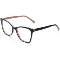 Monture de lunettes classique œil-de-chat Elan Optical RD26117 de bonne qualité, monture complète pour femme en acétate, lunettes optiques écologiques sans peinture