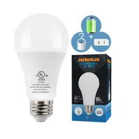 Pille çalışan LED ampul 9W LED akıllı şarj edilebilir acil durum LED ampulü E27 B22 lamba