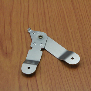 Charnière de meuble en acier inoxydable 2 mm, montage en surface, durable, design minimaliste - Product Image 1