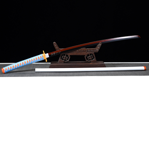 Demon Slayer juguetes espada Kanroji <span class=keywords><strong>Mitsuri</strong></span> Nichirin espada <span class=keywords><strong>Katana</strong></span> Samurai espada artesanía 104cm - Product Image 3
