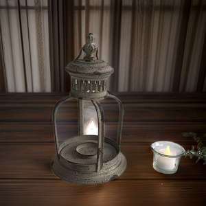 Cổ pháp Nước Kim Loại mộc mạc cổ điển sắt đèn lồng trang trí nội thất người giữ ngọn nến - Product Image 5