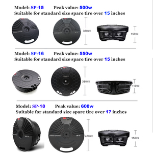 <span class=keywords><strong>Subwoofer</strong></span> universel de 15 pouces pour voitures, amplificateur de basses <span class=keywords><strong>audio</strong></span> pour voiture, haut-parleur extérieur, électronique automobile, subwoofers pour roue de secours - Product Image 3