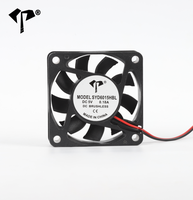 Ventilateur de refroidissement axial DC 6015 60x60x15mm 5V 12V 24V, mini ventilateur de ventilation sans balais à pales carrées en plastique avec roulement à billes/à bagues