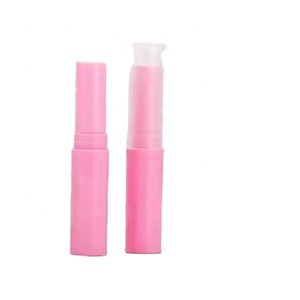 Tube de rouge à lèvres vide et rechargeable 4G en plastique, coloré, mince, pour DIY, avec logo personnalisé - Product Image 1