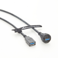 USB 3.0 Braid kabel tahan air berpelindung, kabel IP67 dinilai untuk komputer Home Theater & HDTV dengan resolusi 4K